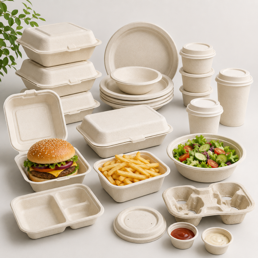 Bagasse containers