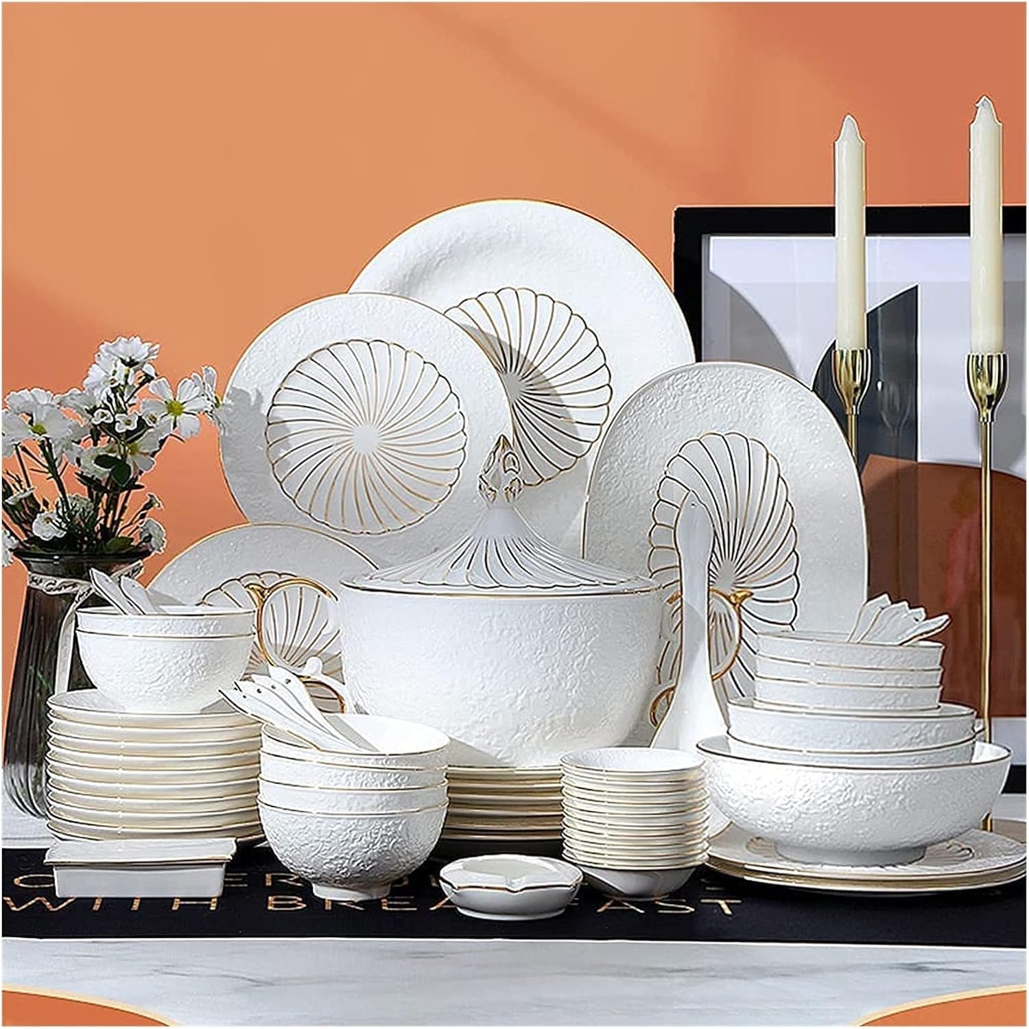 Bone china crockery